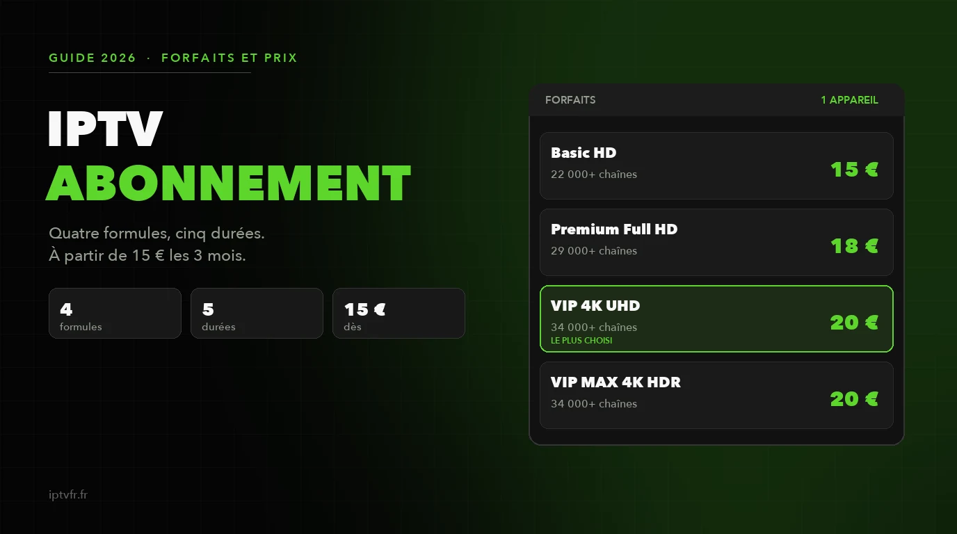 iptv abonnement : les forfaits et prix en France